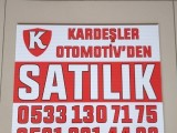 SATILIK OTO LEVHASI KİRALIK OTO ARAÇ REKLAM LEVHASI